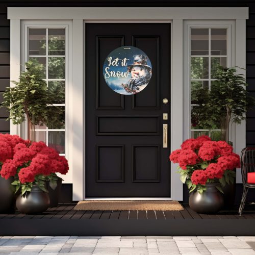 Let it Snow Snowman Door Hanger