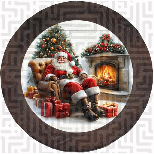 Vintage Santa Clause Christmas Bierdeckel