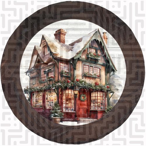 Vintage Christmas Shops Bierdeckel