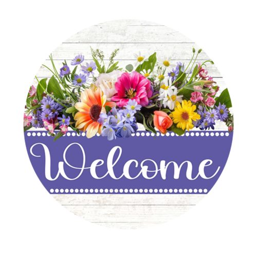 Spring Flowers Door Hanger